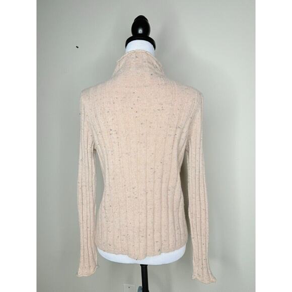 Madewell Donegal Evercrest Mock Turtleneck Sweater in Coziest Yarn Small Pink - Picture 6 of 8